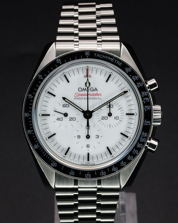 2024 Omega Speedmaster Professional Moonwatch 42MM White Dial Steel Bracelet (310.30.42.50.04.001)
