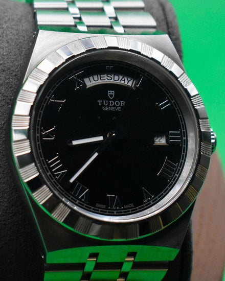 Tudor Royal 41MM Black Dial Steel Bracelet (28600)