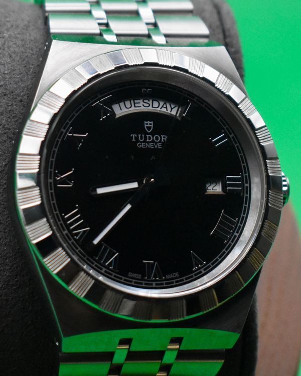Tudor Royal 41MM Black Dial Steel Bracelet (28600)