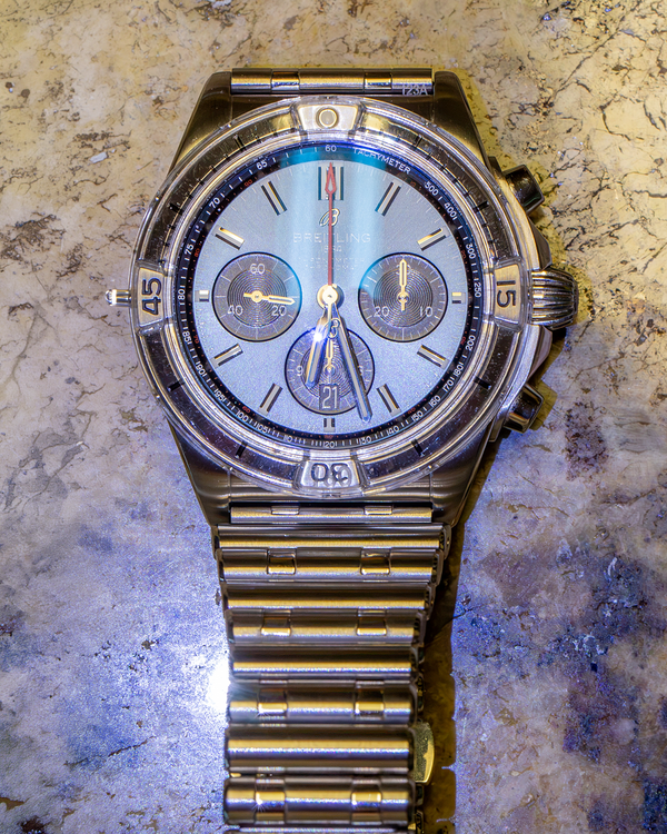 Breitling Chronomat 42MM Blue Dial Steel Bracelet (AB013410C1A1)