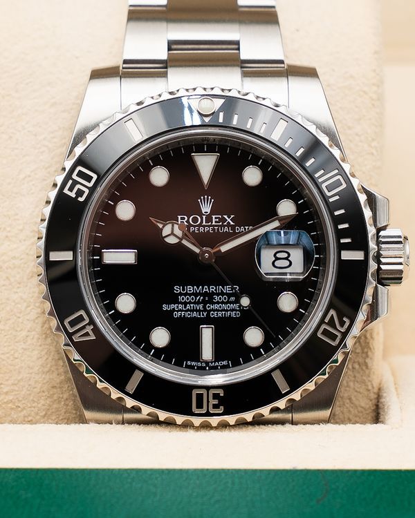 2012 Rolex Submariner Date 40MM Black Dial Oyster Bracelet (116610LN)