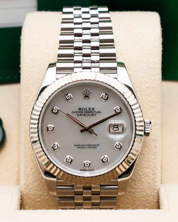 2019 Rolex Datejust 41MM Mother of Pearl Dial Jubilee Bracelet (126334)