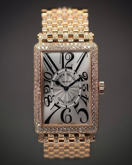 Franck Muller Long Island L.E. 43MM Silver Dial Yellow Gold Bracelet (1000 SC D)