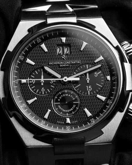 Vacheron Constantin Overseas Chronograph 42MM Black Dial Steel Bracelet (49150/B01A-9097)