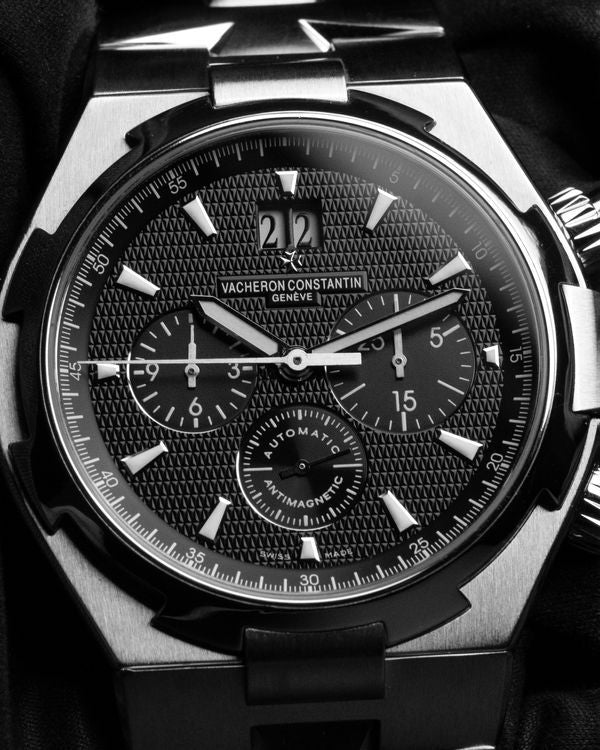 Vacheron Constantin Overseas Chronograph 42MM Black Dial Steel Bracelet (49150/B01A-9097)