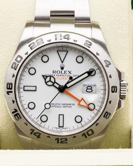 2012 Rolex Explorer II "Polar" 42MM White Dial Oyster Bracelet (216570)