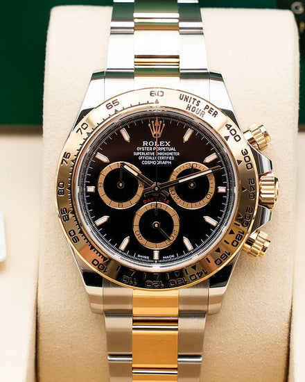 2026 Rolex Cosmograph Daytona 40MM Black Dial Two-Tone Oyster Bracelet (126503)