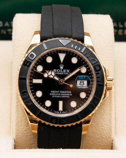 Rolex Yacht-Master 42MM Black Dial Oysterflex Strap (226658)
