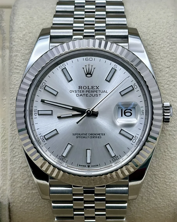 2026 Rolex Datejust 41MM Silver Dial Jubilee Bracelet (126334)