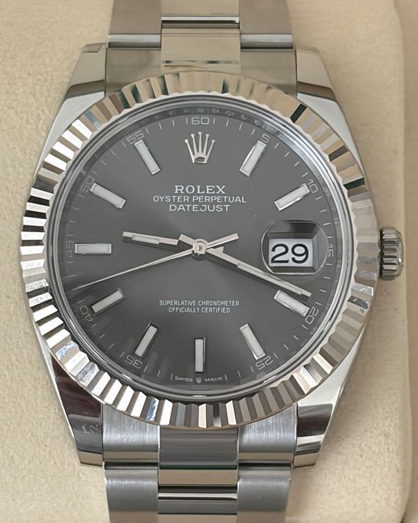 2026  Rolex Datejust 41MM Rhodium Dial Oyster Bracelet (126334)