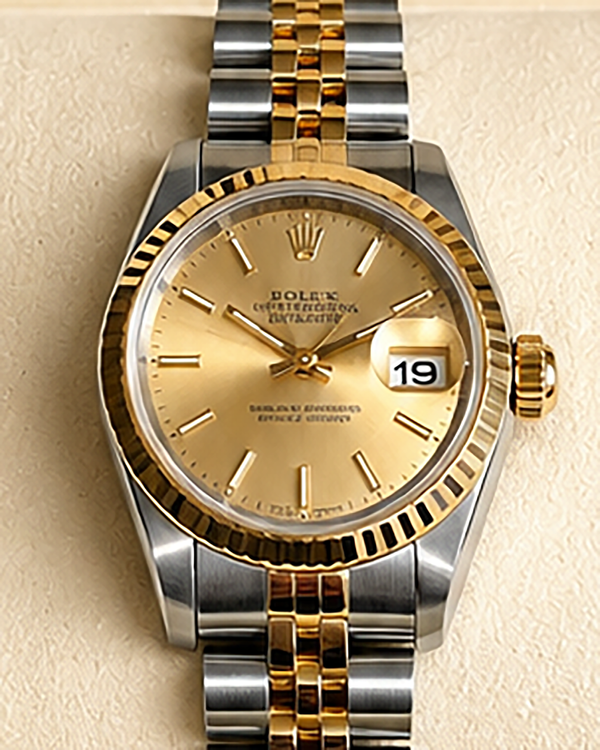Rolex Lady-Datejust 26MM Champagne Dial Two-Tone Jubilee Bracelet (69173)