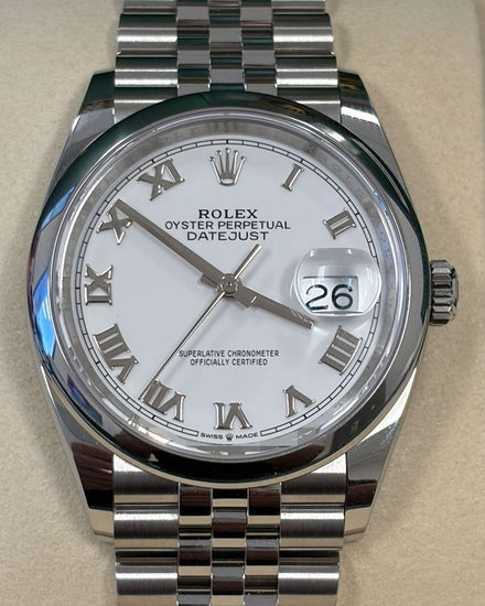 2026 Rolex Datejust 36MM White Dial Jubilee Bracelet (126200)