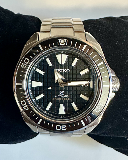 Seiko Prospex "King Samurai" 43.8MM Black Dial Steel Bracelet (SRPE35)