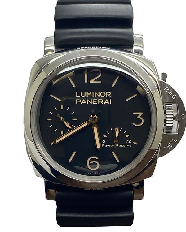 2014 Panerai Luminor 1950 3 Days 47MM Black Dial Rubber Strap (PAM00423)