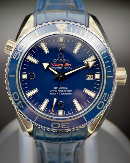 2023 Omega Seamaster Planet Ocean 600M 42MM Blue Dial Rubber Strap (232.92.42.21.03.001)