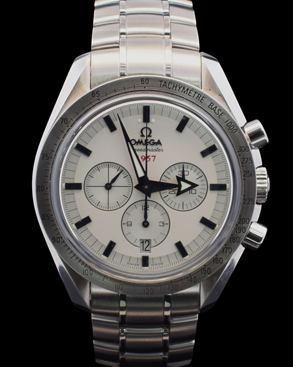 2009 Omega Speedmaster Broad Arrow Silver Dial Steel Bracelet (321.10.42.50.02.001)