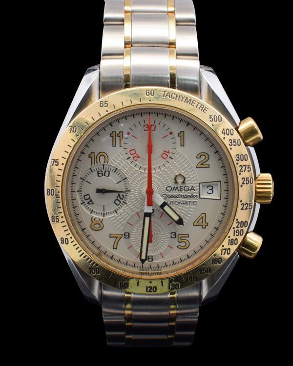 1999 Omega Speedmaster 39MM Silver Dial Two-Tone Bracelet (3313.33)