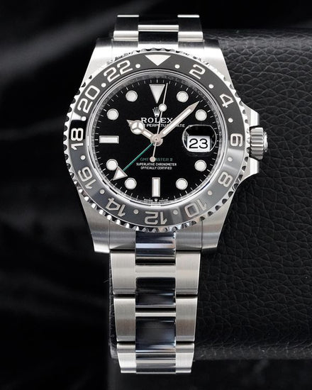 2026 Rolex GMT-Master II "Bruce Wayne" 40MM Black Dial Oyster Bracelet (126710GRNR)