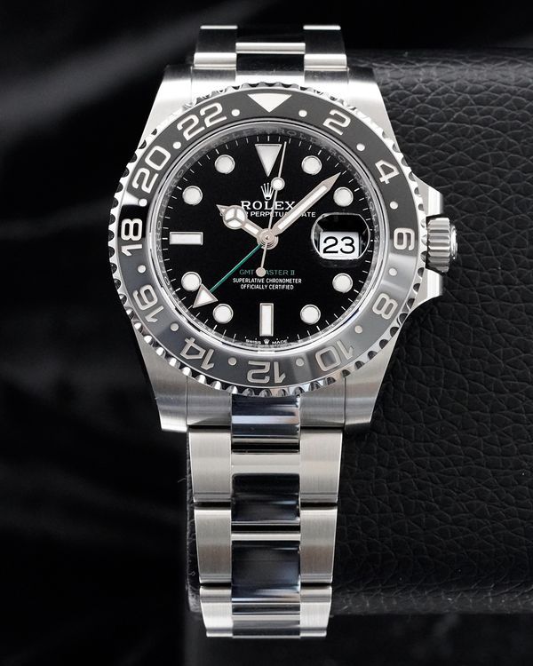 2026 Rolex GMT-Master II "Bruce Wayne" 40MM Black Dial Oyster Bracelet (126710GRNR)