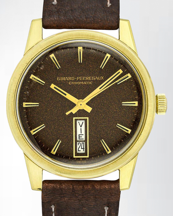Girard Perregaux Vintage 34.5MM Brown Dial Aftermarket Leather Strap (9115FH)