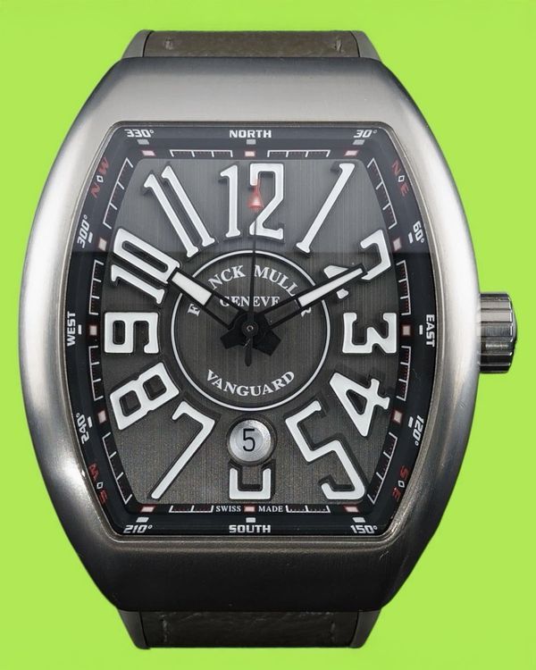 2020 Franck Muller Vanguard 45MM Grey Dial Rubber Strap (TT BR NR V 45 SC DT)