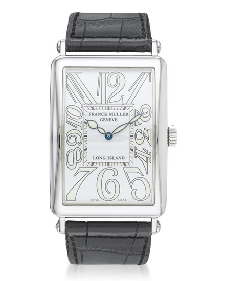 Franck Muller Long Island 45MM White Dial Leather Strap (1150 SC)