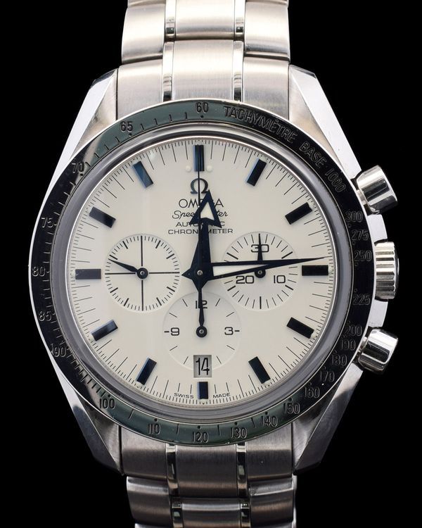 2014 Omega Speedmaster Broad Arrow 42MM White Dial Steel Bracelet (3551.20.00)