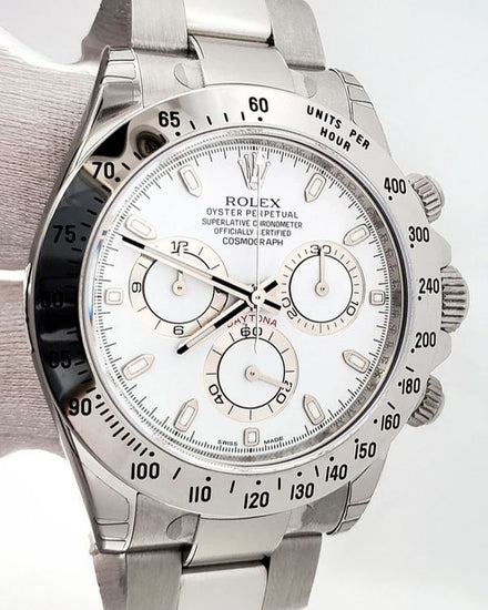 2013 Rolex Cosmograph Daytona 40MM White "APH" Dial Oyster Bracelet (116520)
