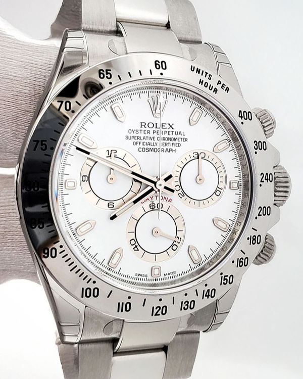 2013 Rolex Cosmograph Daytona 40MM White Dial Oyster Bracelet (116520)