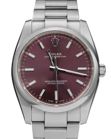 2018 Rolex Oyster Perpetual 34MM Grape Dial Oyster Bracelet (114200)
