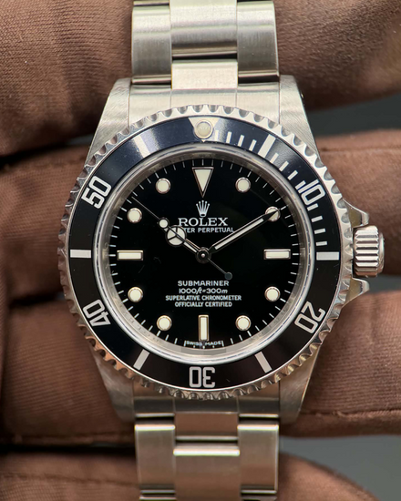 Rolex Submariner No-Date 40MM Black Dial Oyster Bracelet (14060)