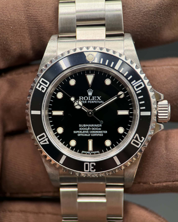 Rolex Submariner No-Date 40MM Black Dial Oyster Bracelet (14060)