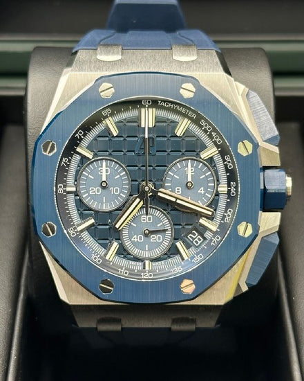 2025 Audemars Piguet Royal Oak Offshore Chronograph 43MM Blue Dial Rubber Strap (26420SO.OO.A029VE.01)