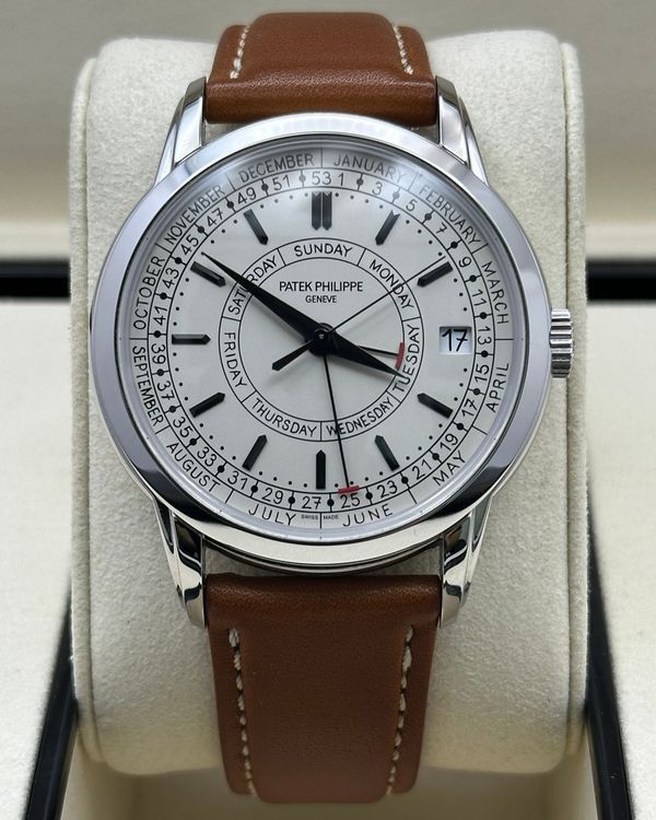 2025 Patek Philippe Calatrava 40MM Silver Dial Leather Strap (5212A-001)