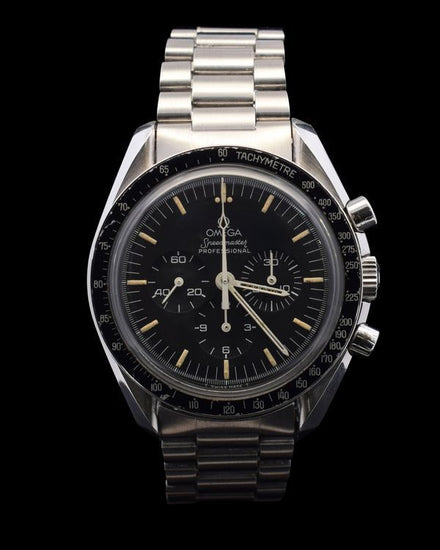 Omega Speedmaster Professional Moonwatch 42MM Black Dial Steel Bracelet (145.022)