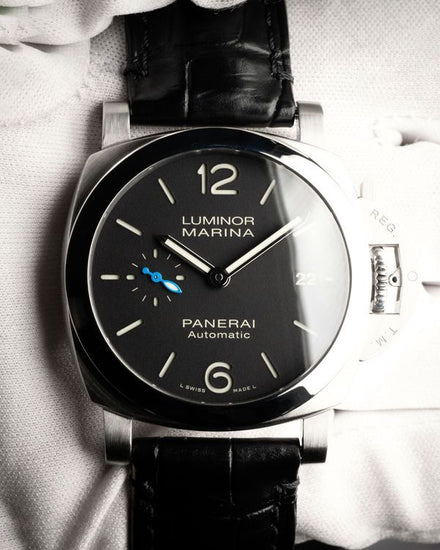 2023 Panerai Luminor Marina Quaranta 40MM Black Dial Leather Strap (PAM01272)