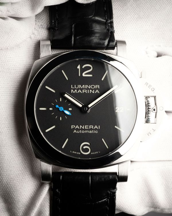 2023 Panerai Luminor Marina Quaranta 40MM Black Dial Leather Strap (PAM01272)