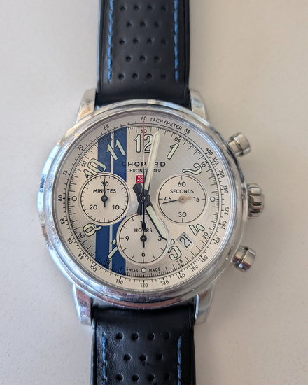 2019 Chopard Mille Miglia L.E. 42MM Silver Dial Leather Strap (168589-3021)