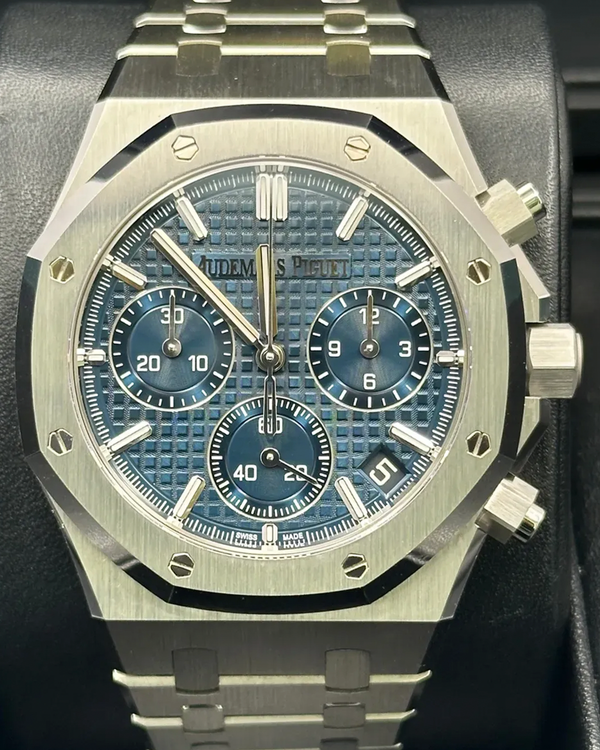 2022 Audemars Piguet Royal Oak Chronograph "50th Anniversary" 41MM Blue Dial Steel Bracelet (26240ST.OO.1320ST.01)