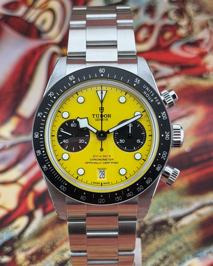 2026 Tudor Black Bay Chrono 39MM Yellow Dial Steel Bracelet (79310N)