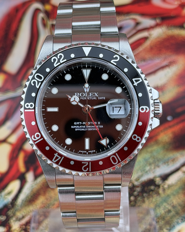 2001 Rolex GMT-Master II 40MM Black Dial Oyster Bracelet (16710)