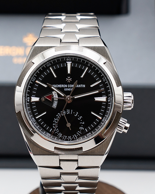 2026 Vacheron Constantin Overseas Dual Time 41MM Black Dial Steel Bracelet (7920V/210A-B546)