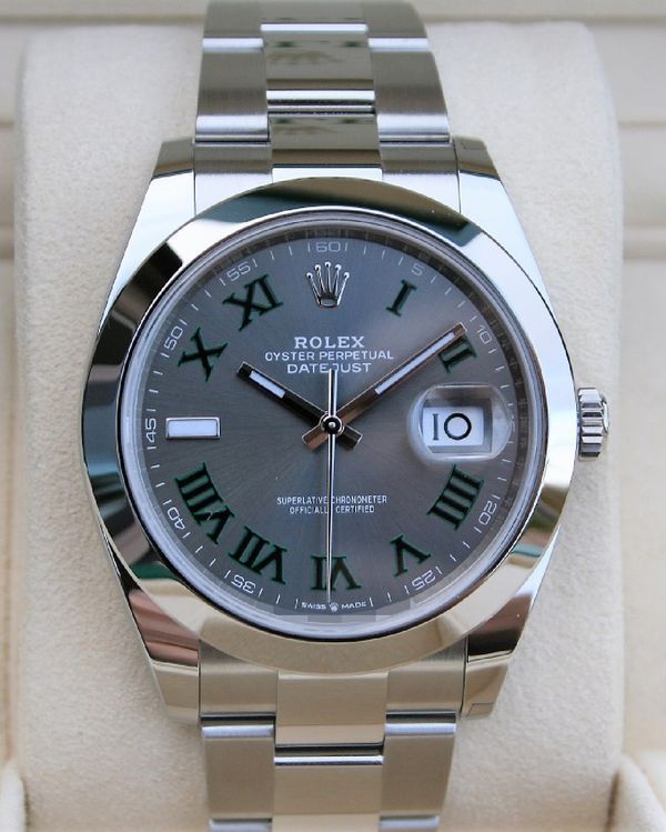 Rolex Datejust "Wimbledon" 41MM Slate Dial Oyster Bracelet (126300)