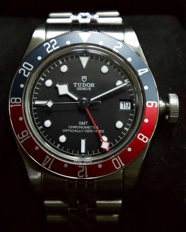 No Reserve - 2019 Tudor Black Bay GMT "Pepsi" 41MM Black Dial Aftermarket Steel Bracelet (79830RB)