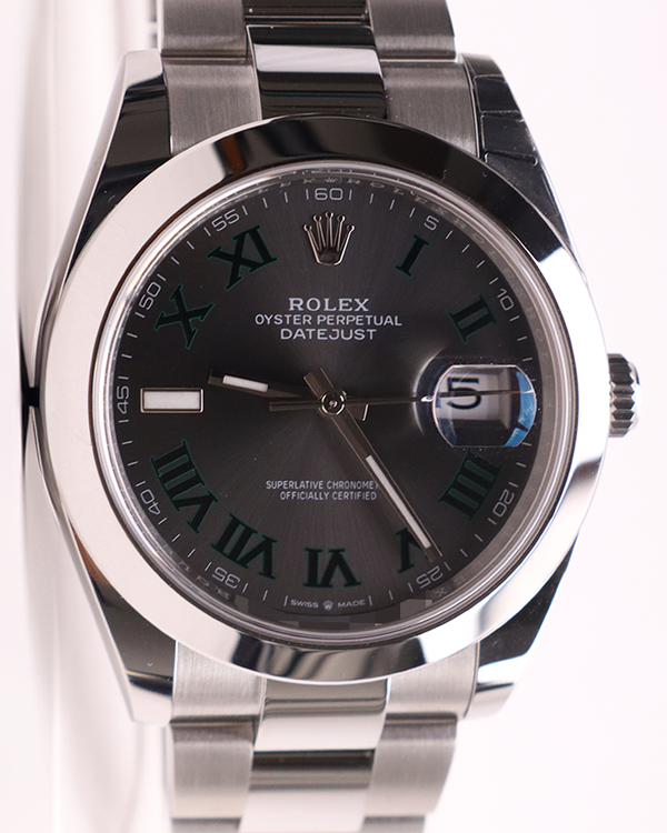 2026 Rolex Datejust "Wimbledon" 41MM Slate Dial Oyster Bracelet (126300)