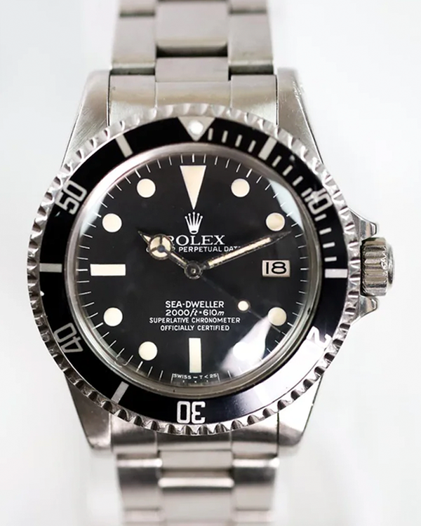 1982 Rolex Sea-Dweller "Great White" 40MM Black Dial Oyster Bracelet (1665)