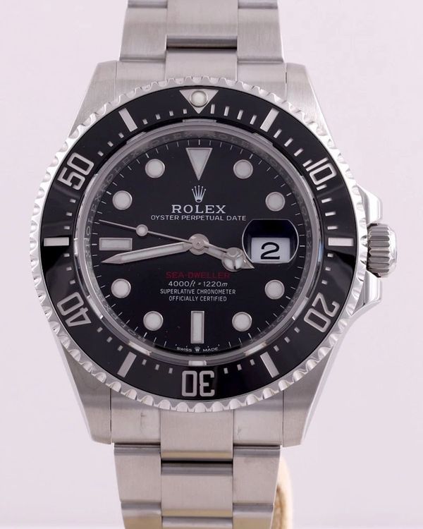 2024 Rolex Sea-Dweller "Red Letters 50th Anniversary" 43MM Black Dial Oyster Bracelet (126600)