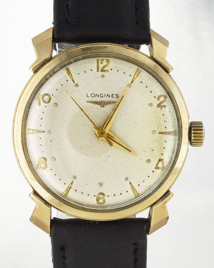 Longines Vintage 33MM Silver Dial Aftermarket Leather Strap (APL-60)