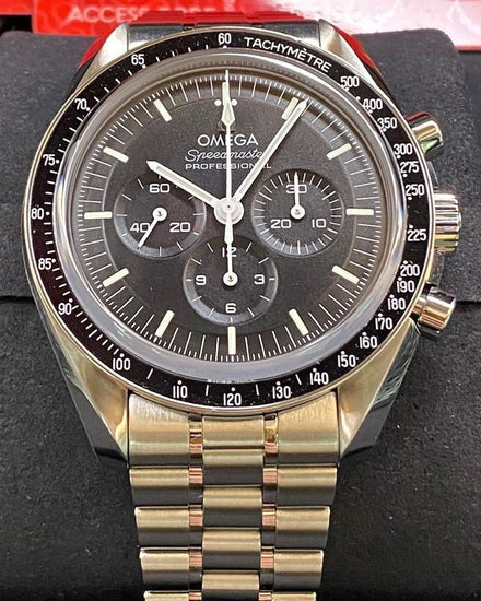 2024 Omega Speedmaster Professional Moonwatch 42MM Black Dial Steel Bracelet (310.30.42.50.01.002)