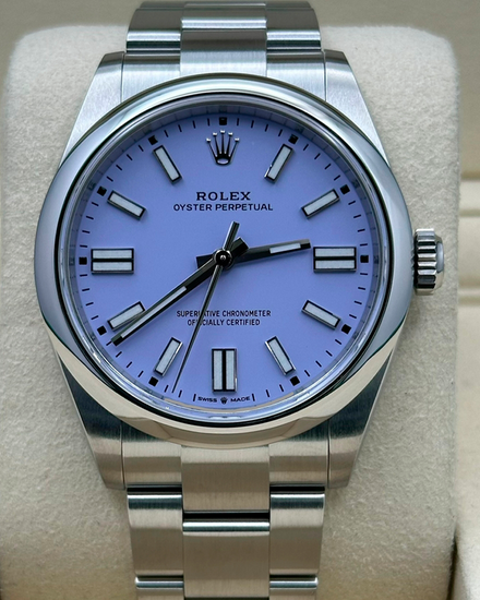 2026 Rolex Oyster Perpetual 41MM Lavender Dial Oyster Bracelet (134300)